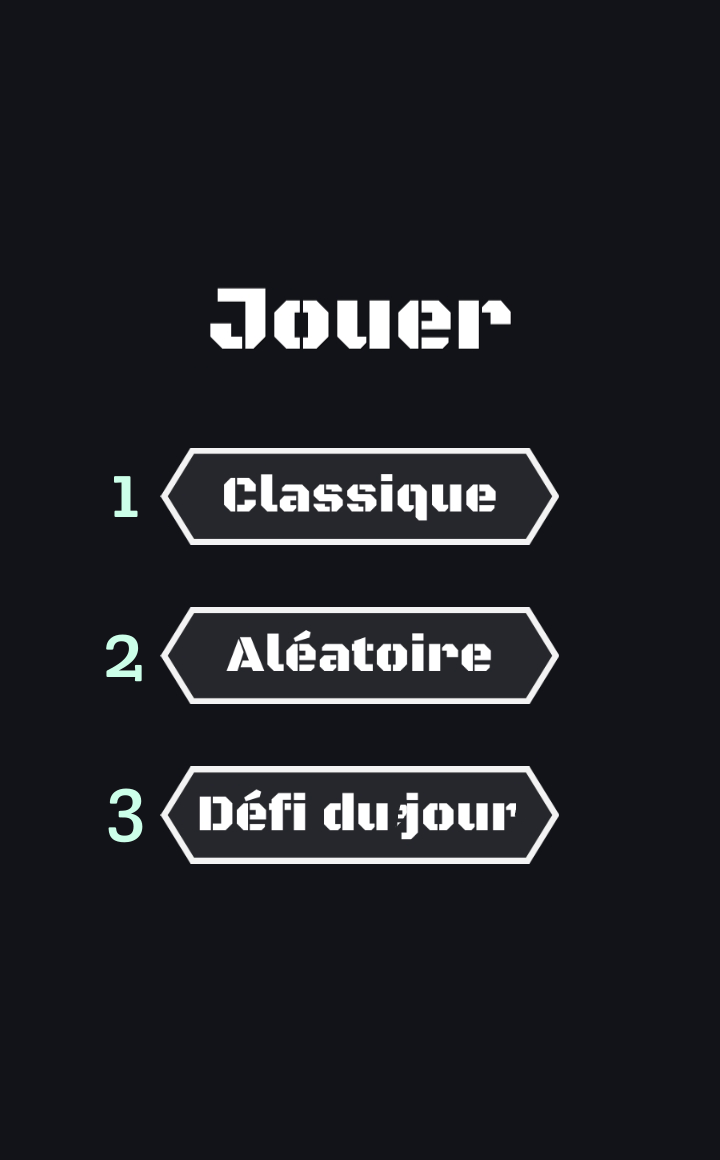 Sélection de jeu